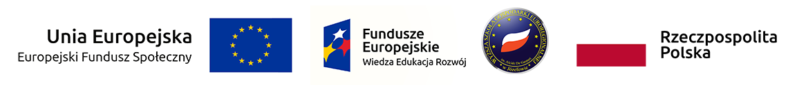 Projekt WSGE uczelnią dostępną dla osób z niepełnosprawnościami współfinansowany
ze środków Unii Europejskiej w ramach Europejskiego Funduszu Społecznego